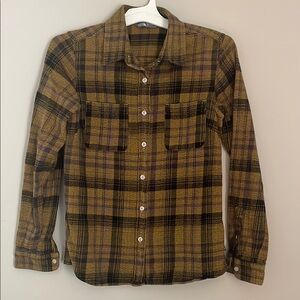 North Face Cotton Flannel button-down blouse